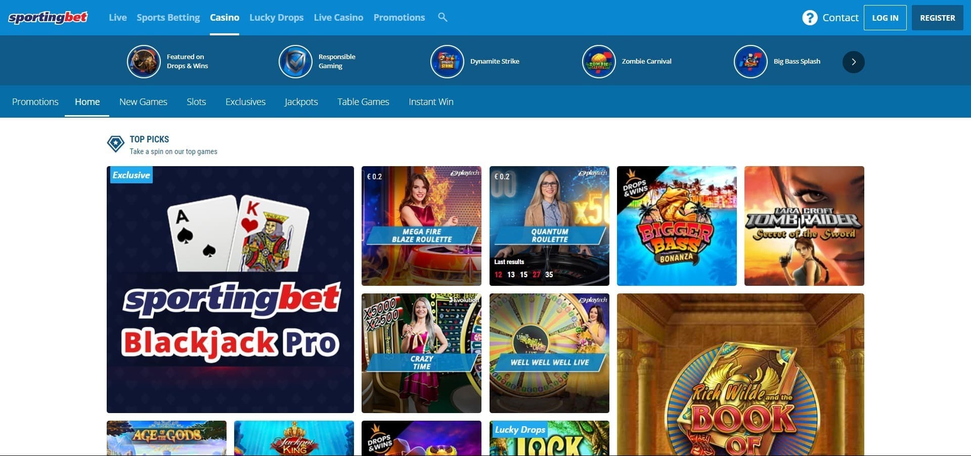 Επίσημος ιστότοπος της Sportingbet casino