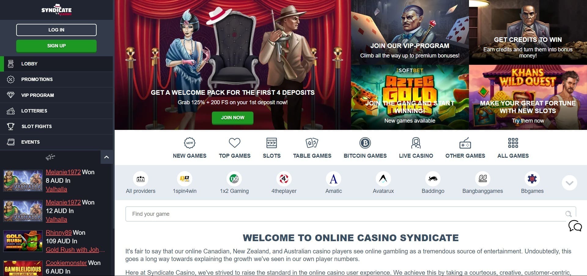 Επίσημος ιστότοπος της Novibet casino